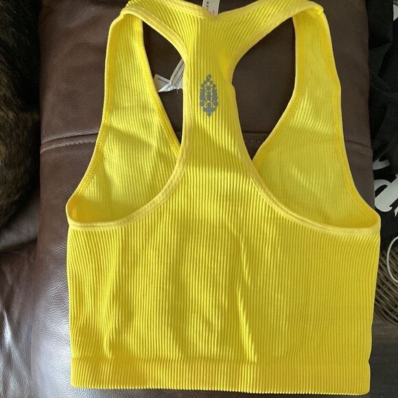 Free people NWT Sz XS epic yellow top - Picture 8 of 9